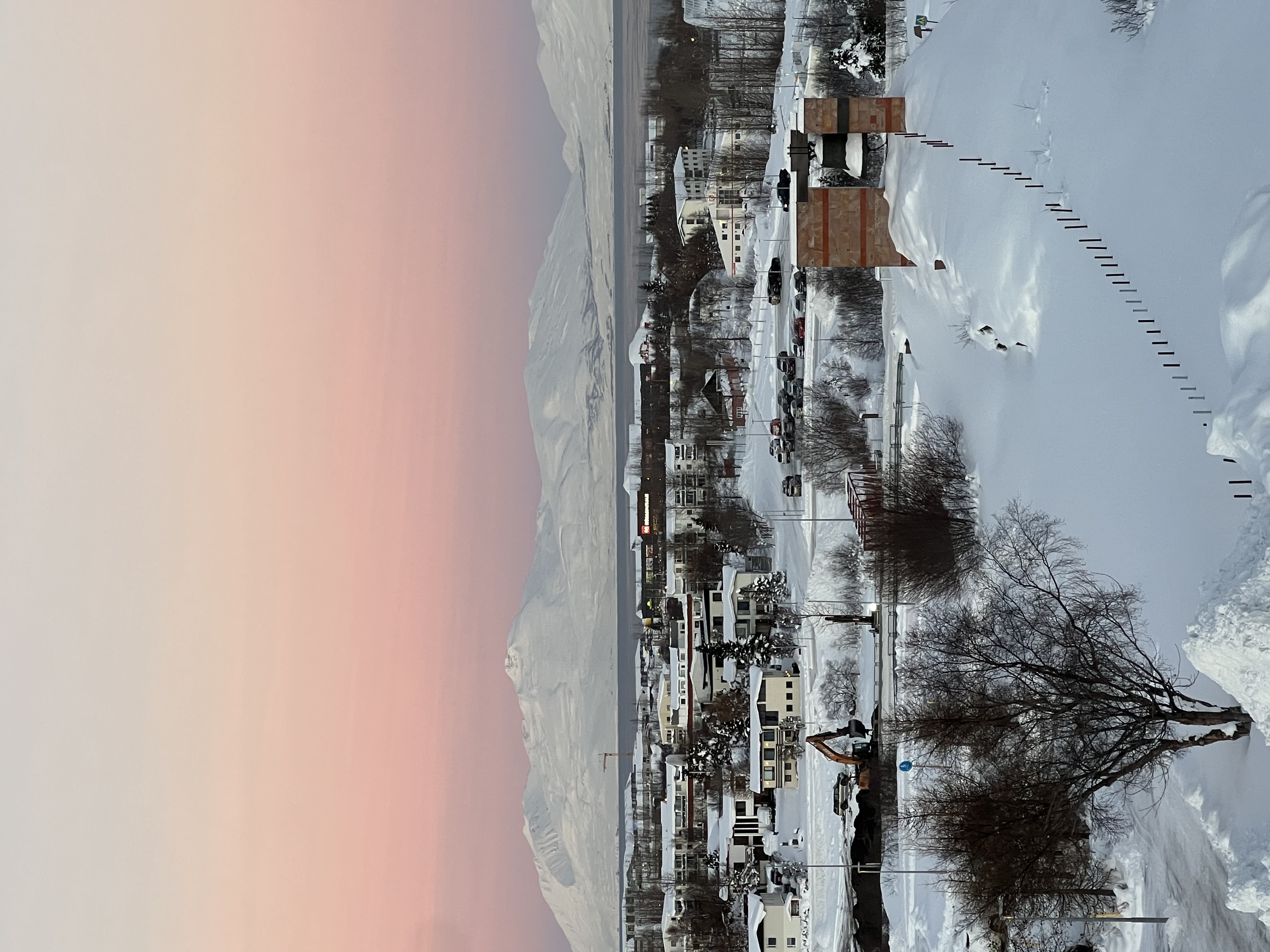 View from Borgir, University of Akureyri campus, November 2024