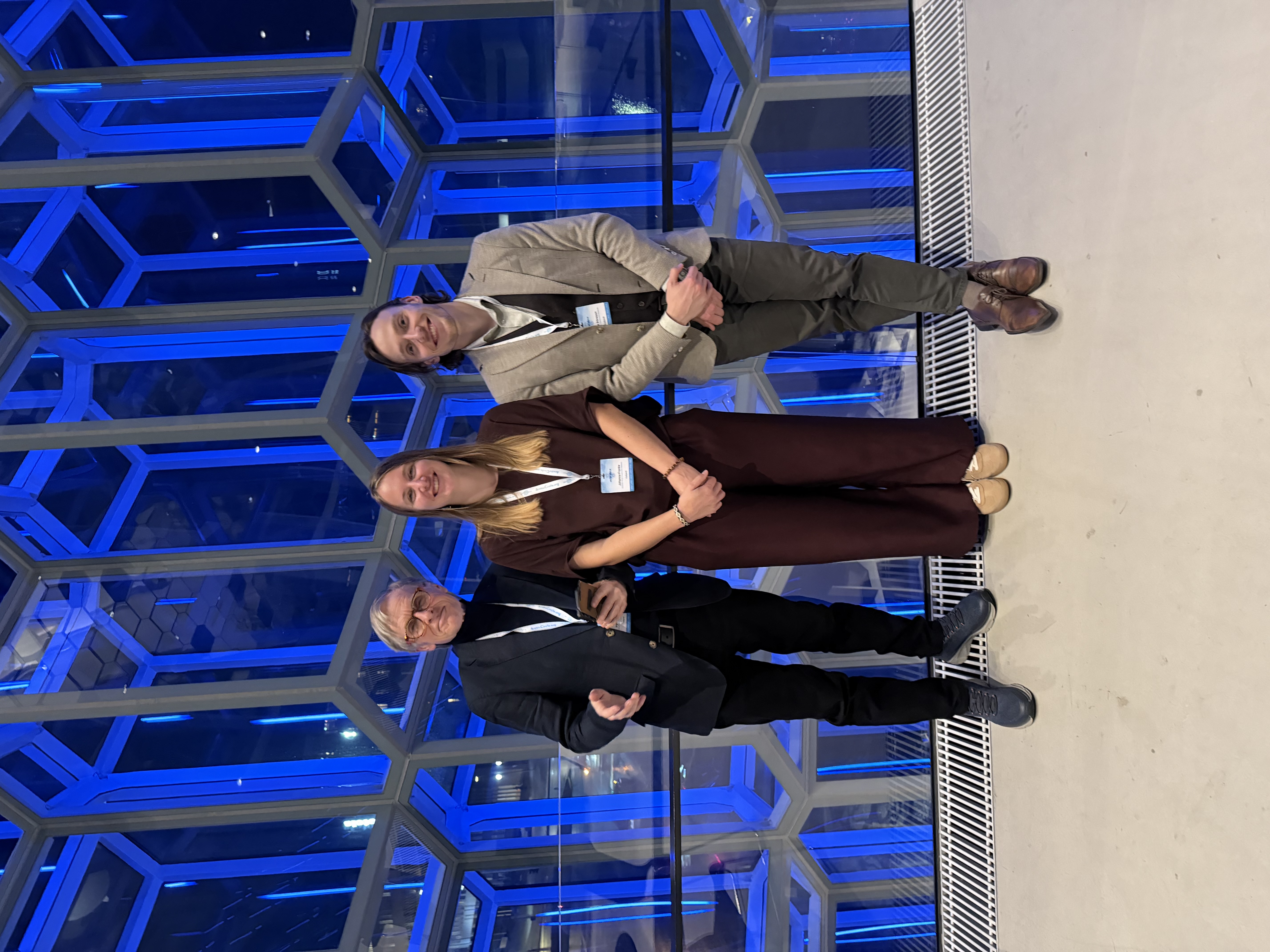 Jón Haukur with Johanna (IASC/Icelandic Arctic Cooperation Network) and Friðrik (Icelandic Arctic Cooperation Network)