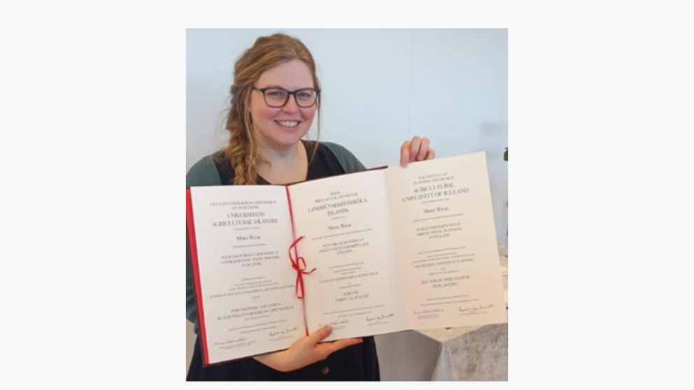 Former SAI staff member, Maria Wilke, defends doctoral dissertation in Planning at the Agricultural …