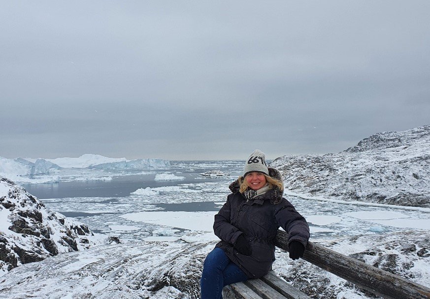 Dr. Joan Nymand Larsen in Disko Bay