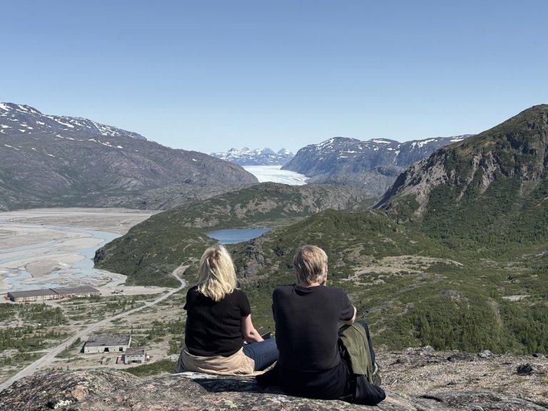 Glittir í Grænlandsjökul, júní 2025. Mynd: Helga Númadóttir